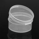 10pcs Small Plastic Storage Box Capsule Round Transparent Coin Case Organizer