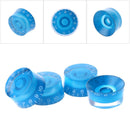 4* Speed Control Knobs Volume Tone Buttons For Electric Guitar Blue Useful