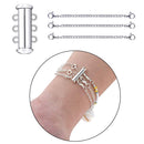 14x Necklace Bracelet Connector Extenders Strand Slide Lock Tube Clasp Fashion