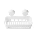 Kitchen Bathroom Plastic Shower Storage Basket Shelf Suction Holder Nice Gifts