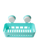 Bathroom Kitchen Suction Cup Shelf Shower Storage Basket 26 * 12 * 7cm new