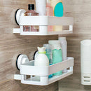 Bathroom Kitchen Suction Cup Shelf Shower Storage Basket 26 * 12 * 7cm new
