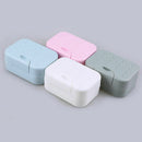 2pcs Bathroom Shower Travel Hiking Soap Box Dish Holder Case Container Best Hot