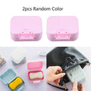 2pcs Bathroom Shower Travel Hiking Soap Box Dish Holder Case Container Best Hot
