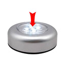 3 pcs LED Wardrobe Touch Night Lights Push Tap Stick On Lamp Battery Powered Hot