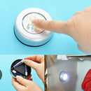 3pcs Cordless LED Home Under Cabinet Push Tap Touch Stick On Night Light Lamp