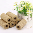2x Jute Hemp Rope Roll Twine String Cord Craft DIY Scrapbooking Making 100M