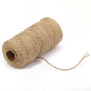 2x Jute Hemp Rope Package Wrap String Cord DIY Gift Wrap Twine Full Roll 100 met