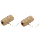 2x Jute Hemp Rope Roll Twine String Cord Craft DIY Scrapbooking Making 100M