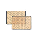 2Pcs 30-cavity Silicone Pastry Cake Macaroon Oven Baking Mould Sheet Mat
