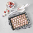 2Pcs 30-cavity Silicone Pastry Cake Macaroon Oven Baking Mould Sheet Mat