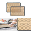 2Pcs 30-cavity Silicone Pastry Cake Macaroon Oven Baking Mould Sheet Mat