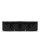 4 Grids Planting Bag Vege Flower Hanging Wall Vertical Planter Garden