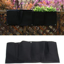 4 Grids Planting Bag Vege Flower Hanging Wall Vertical Planter Garden