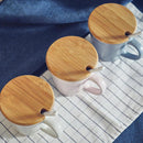4* / Bamboo Cup Cover Natural Wooden Coffee Cup Lid Cover Seal Cover Mug Good
