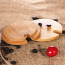 4* / Bamboo Cup Cover Natural Wooden Coffee Cup Lid Cover Seal Cover Mug Good