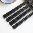 10 Pair Japanese Style Chopstick Metal Reusable Home Serving Dinnerware Non Slip