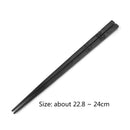 10 Pair Japanese Style Chopstick Metal Reusable Home Serving Dinnerware Non Slip