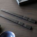 10 Pair Japanese Style Chopstick Metal Reusable Home Serving Dinnerware Non Slip