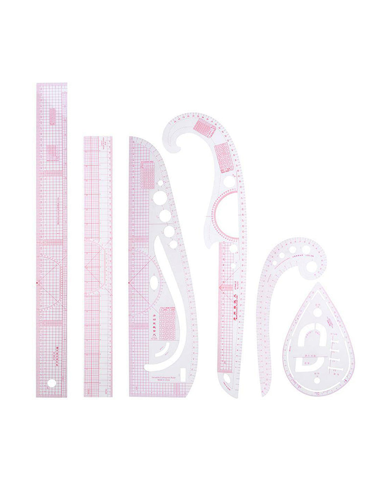 1 Set DIY Sew French Curve Ruler Measure Drawing Comma Line Straight Sewing