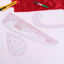 1 Set DIY Sew French Curve Ruler Measure Drawing Comma Line Straight Sewing