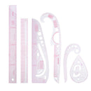 1 Set DIY Sew French Curve Ruler Measure Drawing Comma Line Straight Sewing