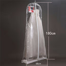 Clear Wedding Evening Dress Bridal Gown Garment Dustproof Cover Storage Bag