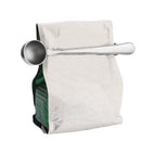 2*Stainless Steel Ground Tea Measuring Scoop Spoon With Bag Sealing Clip Hot