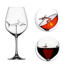 300ml Clear Red Wine Shark Glass Goblet Crystal Cup Special Xmas Gift For Party