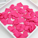 500pcs Fabric Heart Shape Padded Confetti Petal Wedding Indoor Living Decoration