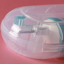 Plastic Travel Box Case Electric Toothbrush Protector Case Brush Heads Holder