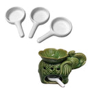 3x White Ceramic Tealight Candle Tray For Incense Burner Fragrance Diffuser New