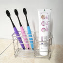 Stainless Steel Bathroom Toothbrush Holder Toothpaste Holder Stand Home Tool