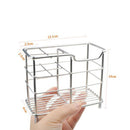 Stainless Steel Bathroom Toothbrush Holder Toothpaste Holder Stand Home Tool