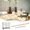 Stainless Steel Bathroom Toothbrush Holder Toothpaste Holder Stand Home Tool