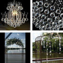 20x Clear Crystal Ball Prisms Pendant Hanging Prism Ball 20mm Best Gifts
