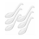 6pcs Melamine Spoons Break-resistant Long Handle Soup Spoon Tableware for Home