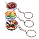 3pcs Plastic Simulation Food Chinese Noodles Key Chain Keyring Pendant Keychain