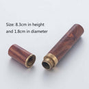 4x Portable Retro Wooden Toothpick Holder Pocket Toothpick Dispenser Bucket Tool