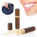 Portable Retro Wooden Toothpick Holder Toothpick Dispenser Bucket High Quality