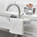 Sink Hanging Storage Rack Organizer Holder Sponge Bathroom Kitchen Faucet Towel