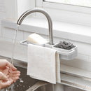 Sink Hanging Storage Rack Organizer Holder Sponge Bathroom Kitchen Faucet Towel