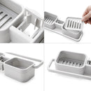 Bathroom Faucet Hanging Holder Kitchen Sink Cloth Rack Sponge Soap Drain Shelf