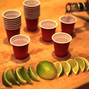 50 x 2oz Disposable Tableware Plastic Cup For Xmas Christmas Party Event New