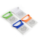2x Stainless Steel+Plastic Easy Cut Onion Holder Tomato Cutter All In One