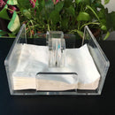 Square Clear Acrylic Cocktail Napkin Holder Paper Serviette Home Decor New Hot