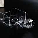 Square Clear Acrylic Cocktail Napkin Holder Paper Serviette Home Decor New Hot