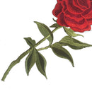 2 x Embroidery Rose Flower Sew-on Patch Badge Bag Hat Jeans Dress Applique Craft