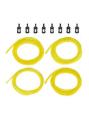 4x 1.52M Petrol Fuel Gas Line Hose + 8x Filter Trimmer Chainsaw Accessories