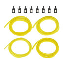 4x 1.52M Petrol Fuel Gas Line Hose + 8x Filter Trimmer Chainsaw Accessories